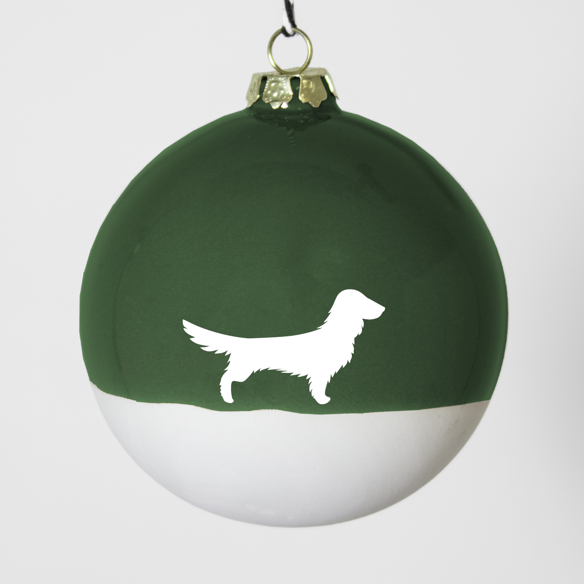 Christmas tree bauble dachshund sand large
