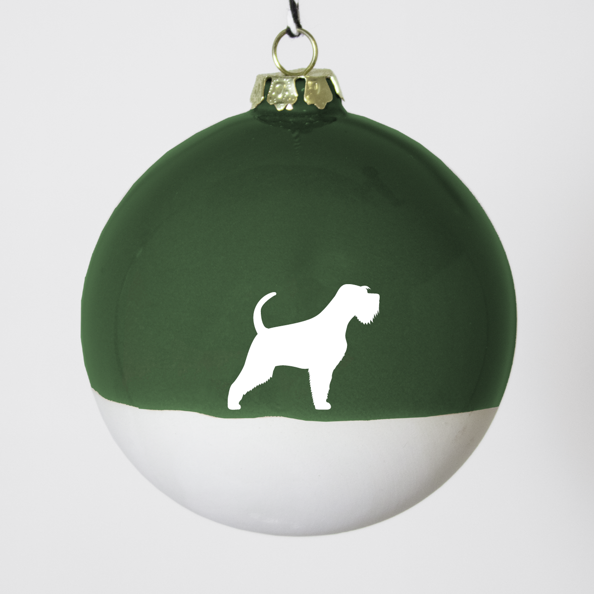 Christmas tree bauble dachshund sand large