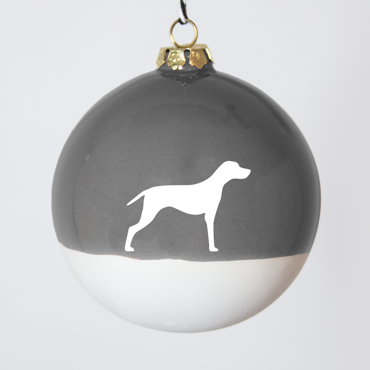 Christmas tree bauble dachshund sand large
