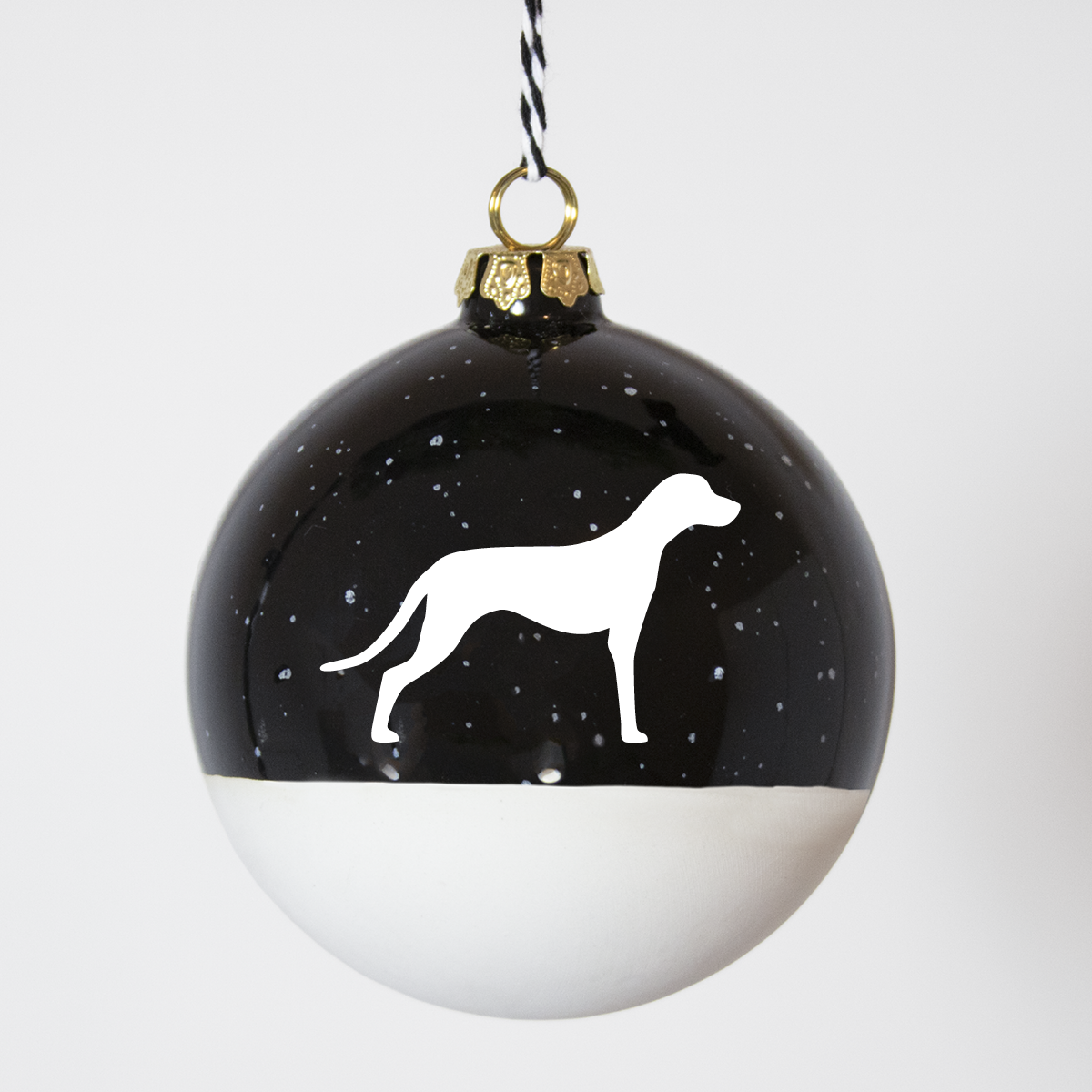 Christmas tree bauble dachshund sand large