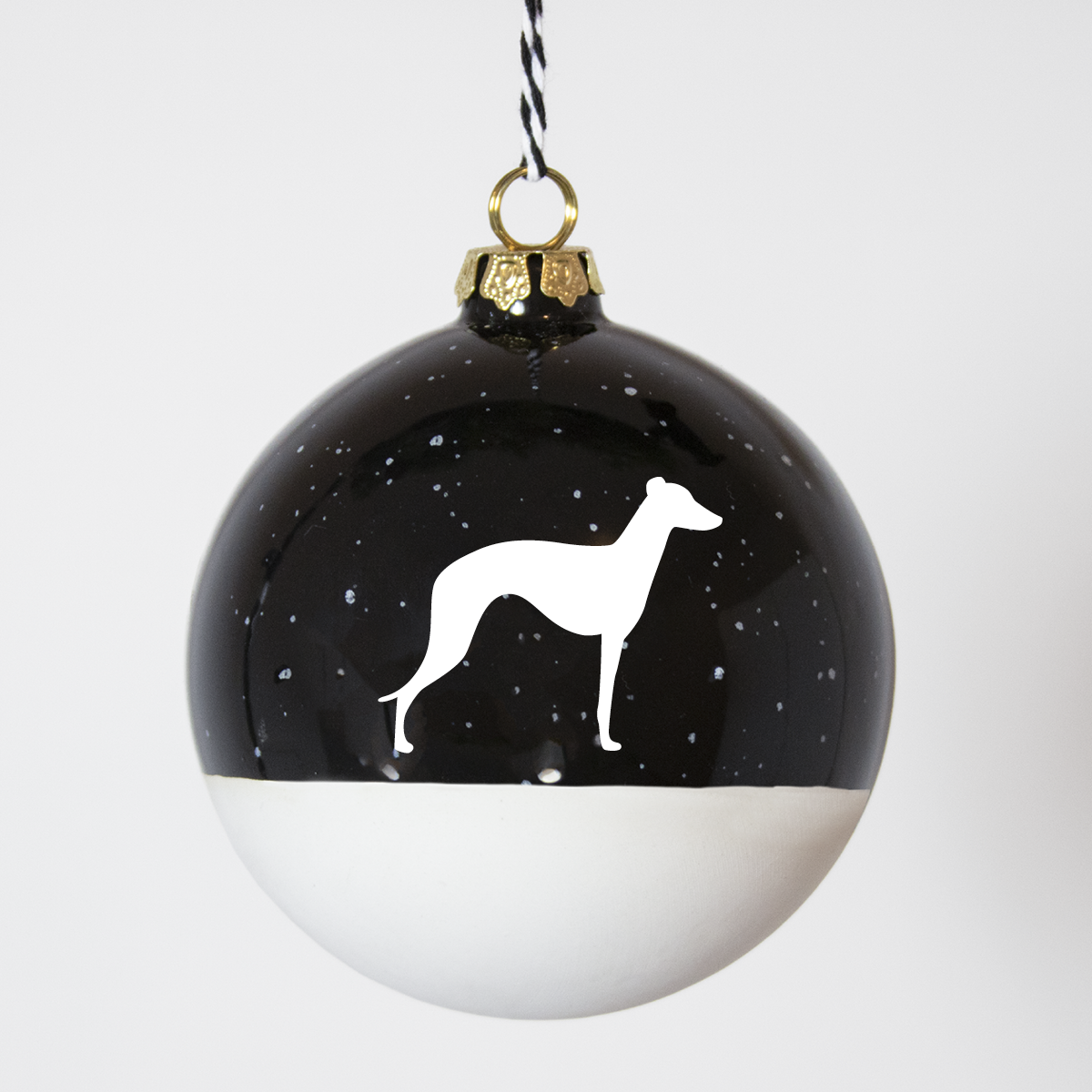 Christmas tree bauble dachshund sand large