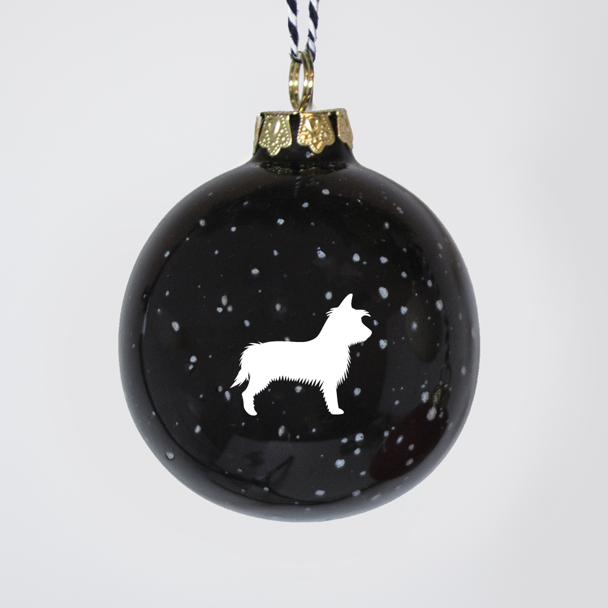 Christmas tree bauble dachshund sand large