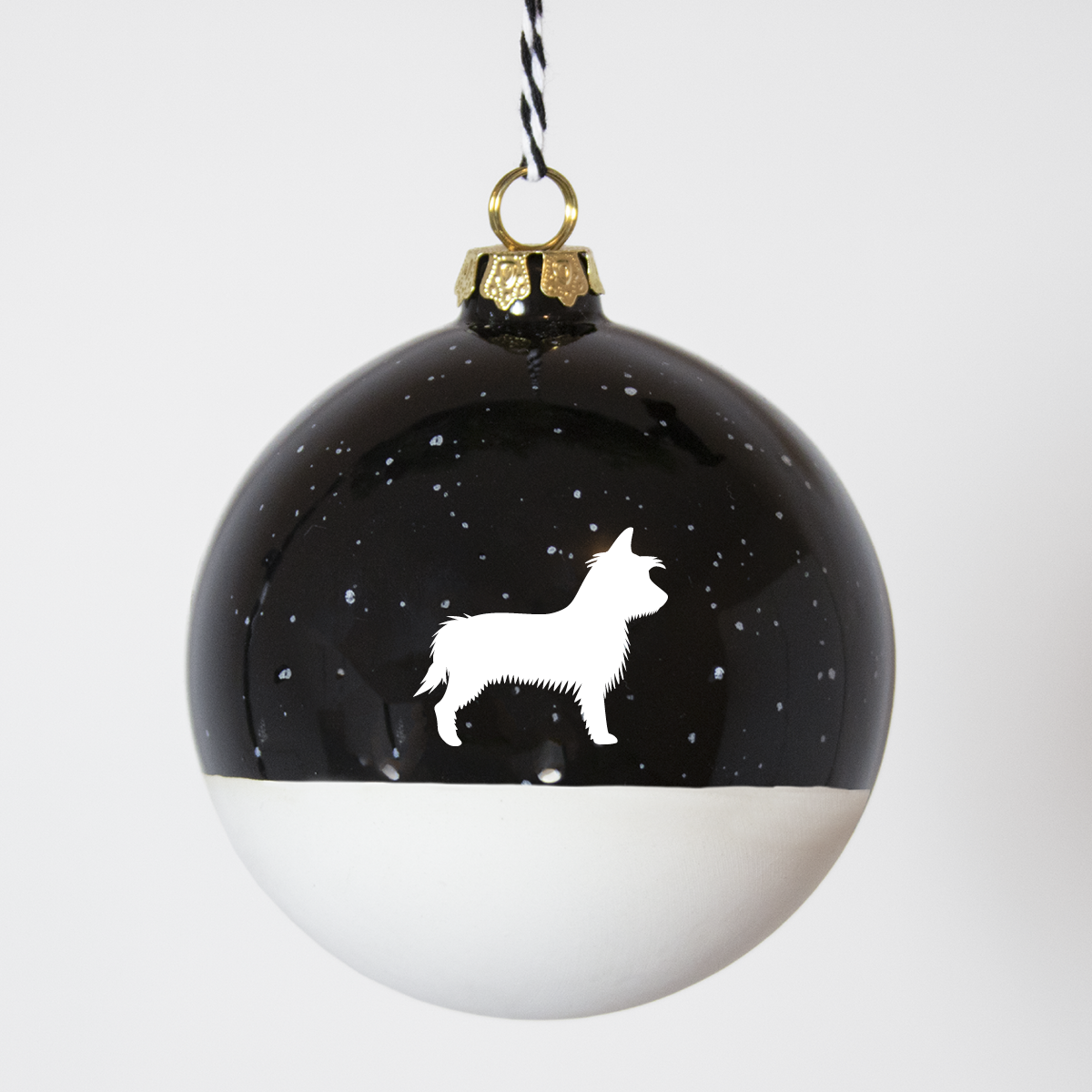 Christmas tree bauble dachshund sand large