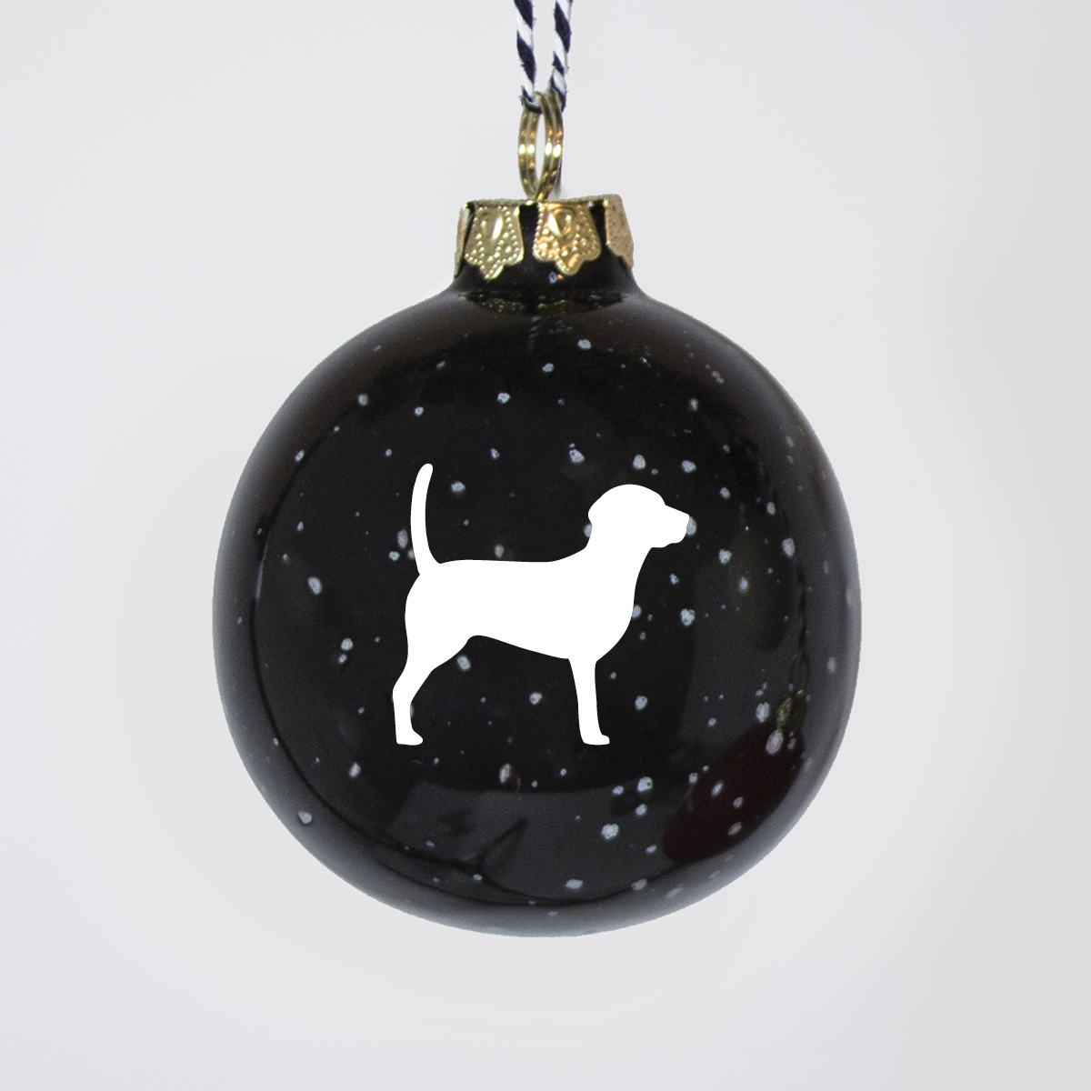 Christmas tree bauble dachshund sand large