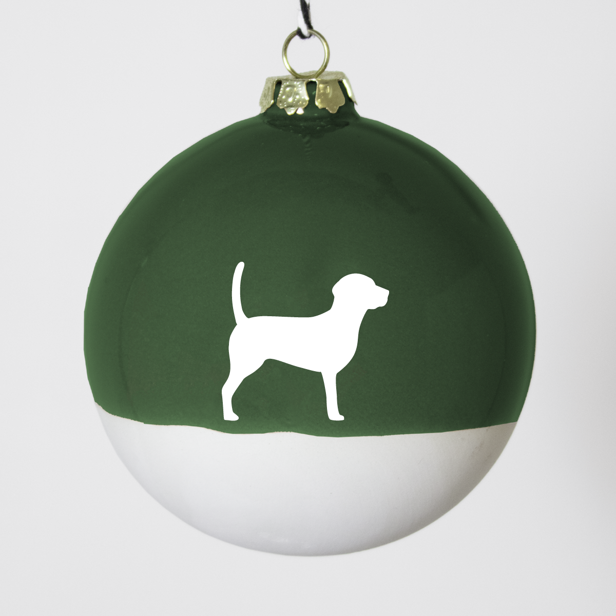 Christmas tree bauble dachshund sand large