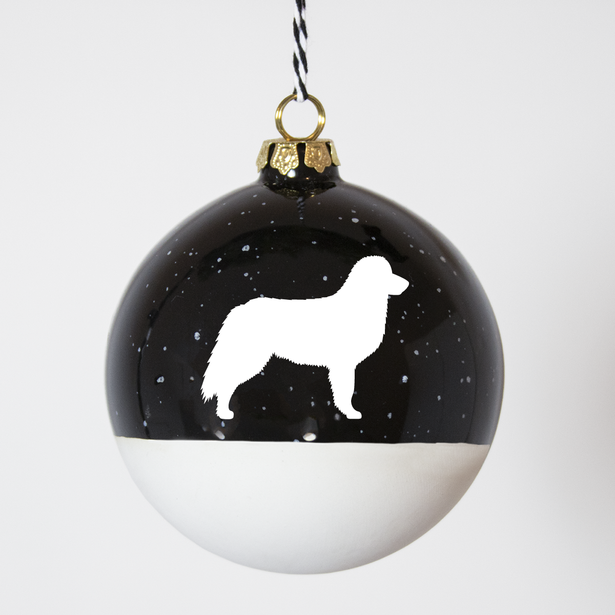 Christmas tree bauble dachshund sand large