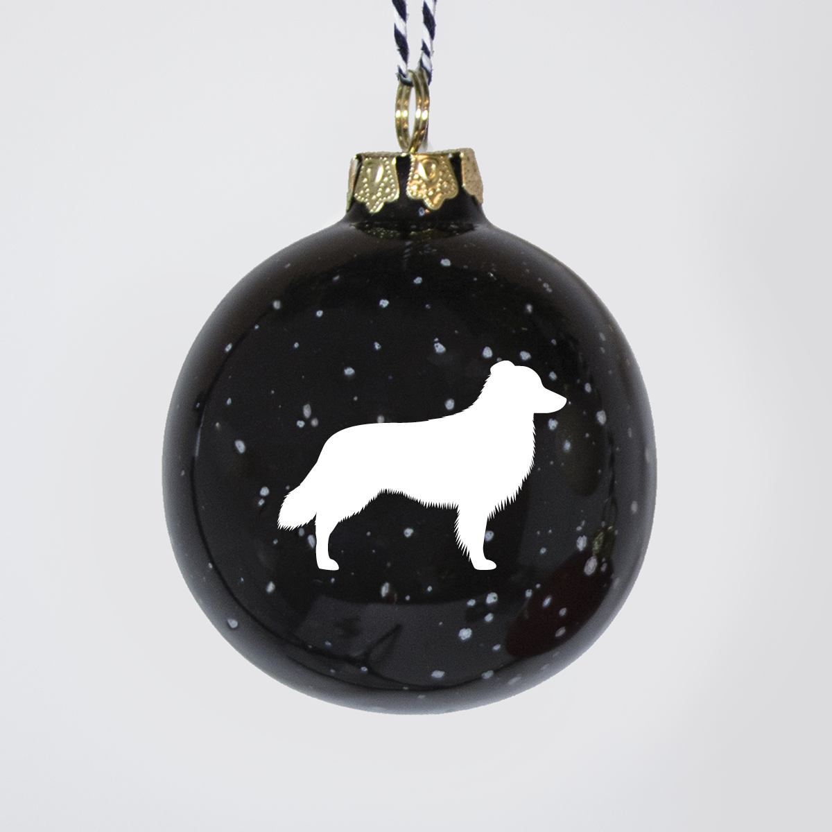 Christmas tree bauble dachshund sand large