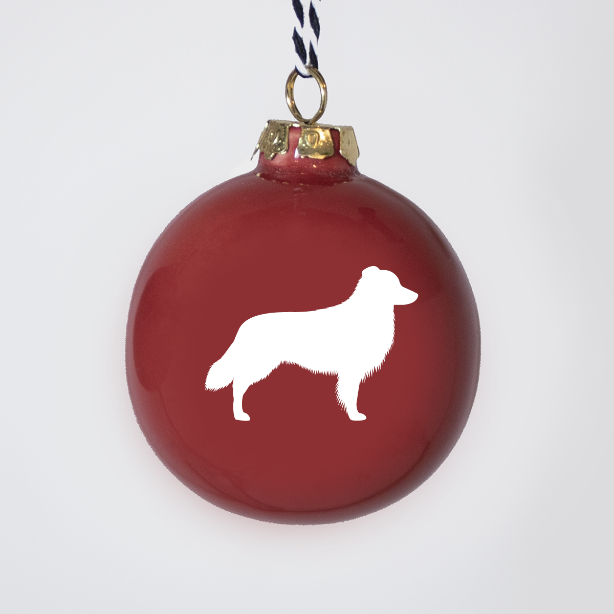 Christmas tree bauble dachshund sand large