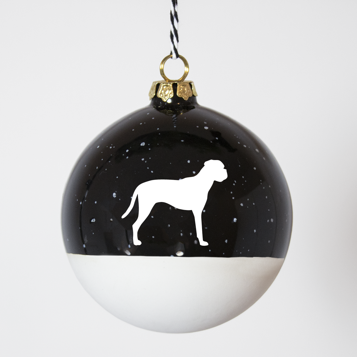 Christmas tree bauble dachshund sand large