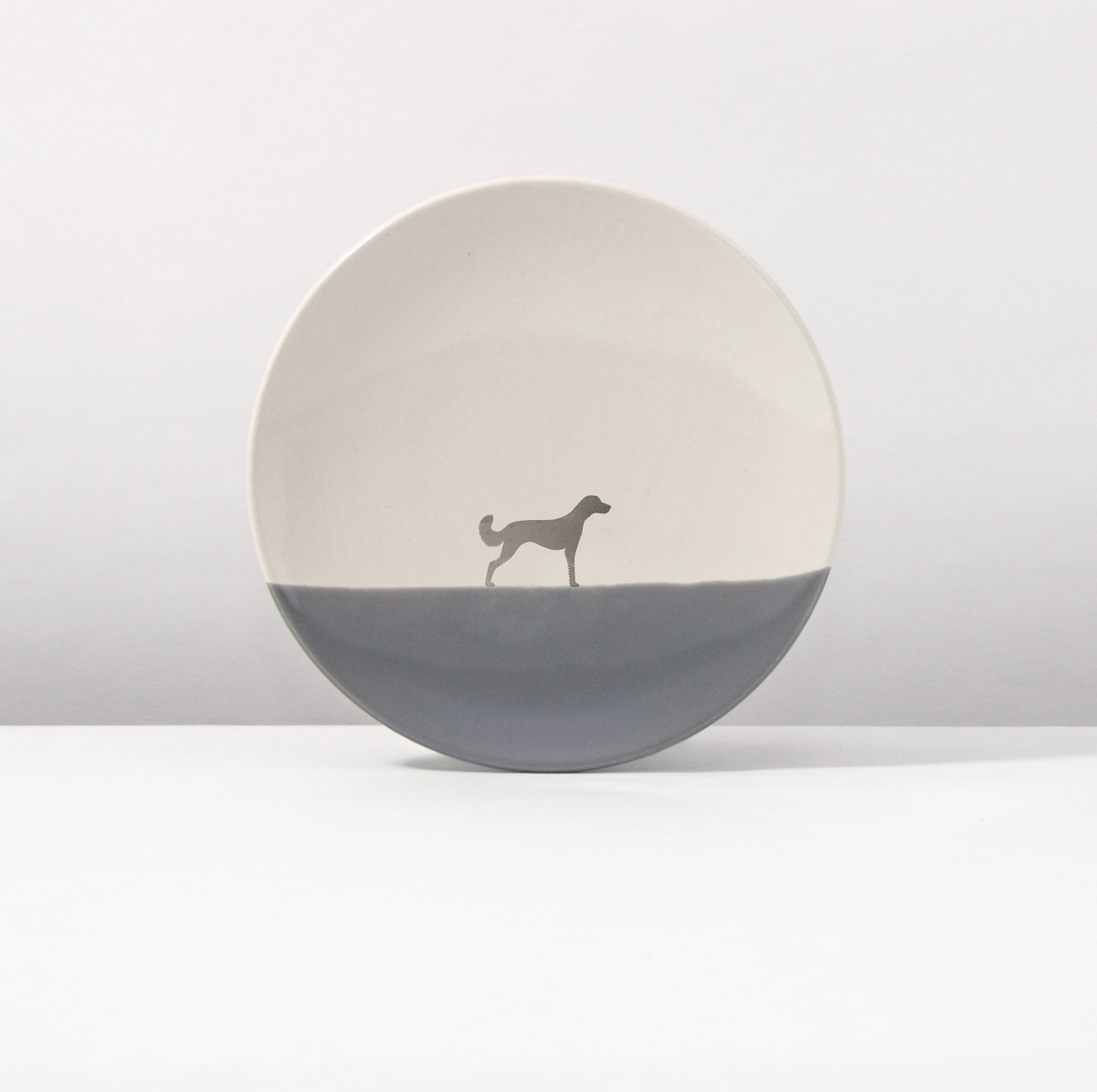 Teller 20 Weimaraner Langhaar Dusty