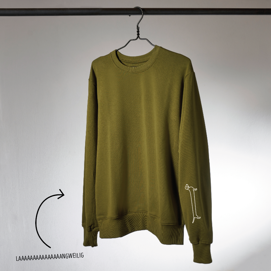 Unisex Sweater: „Laaaaaaaaaaaaaaangweilig“