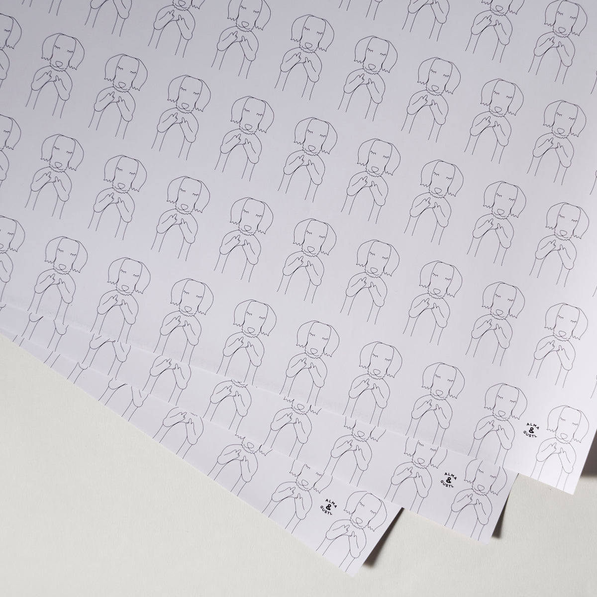 Alma & Gustl Papier Geschenkpapier Dackel