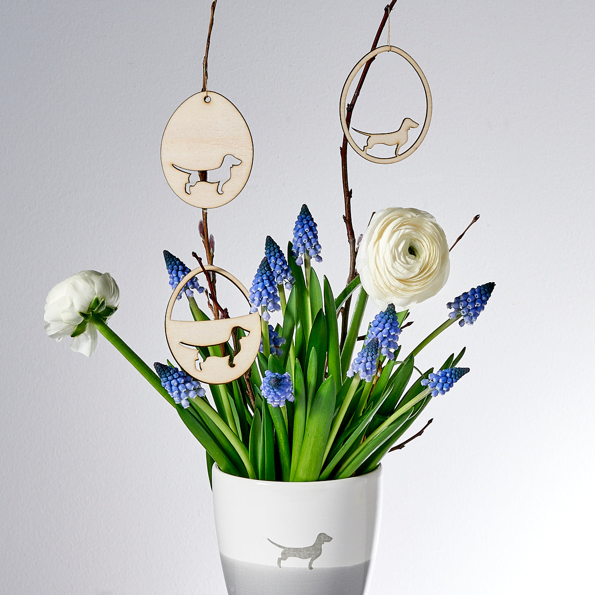 Dackelhänger Ostern Klein aber Fein 6er-Set