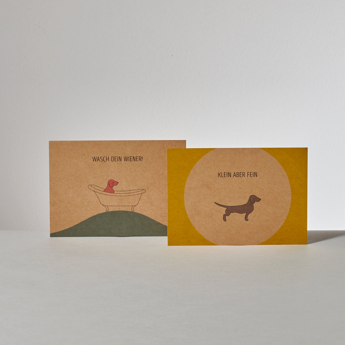 Alma & Gustl Papier Postkarten Dackel