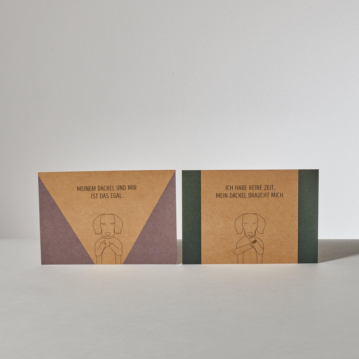 Alma & Gustl Papier Postkarten Dackel