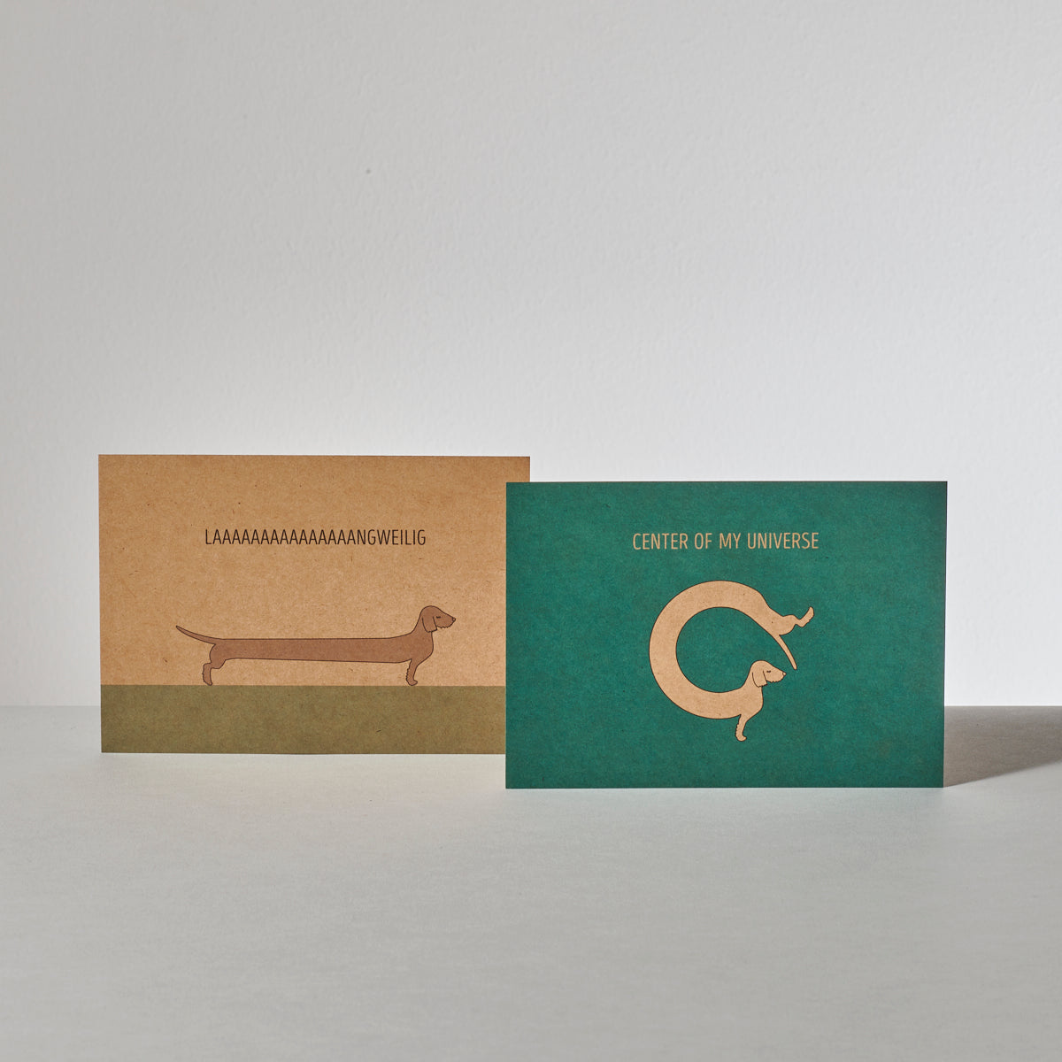 Alma & Gustl Papier Postkarten Dackel