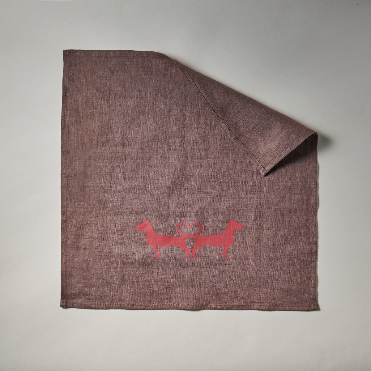 Alma & Gustl Stoff Serviette Dackel Dackelliebe