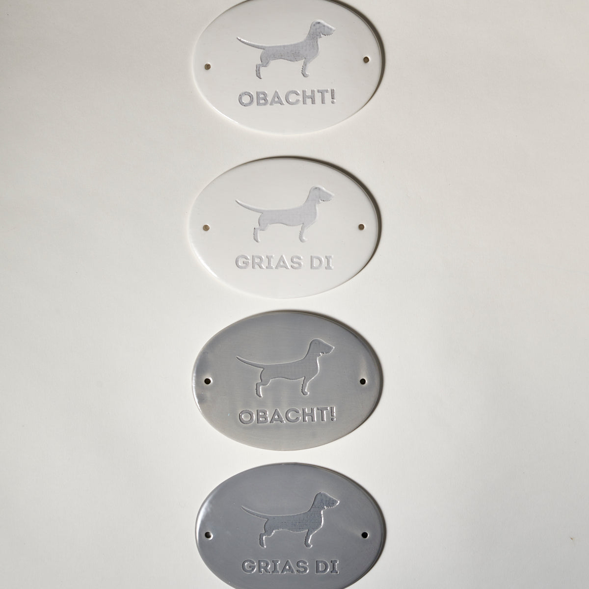 Alma & Gustl Keramik Schild Dackel