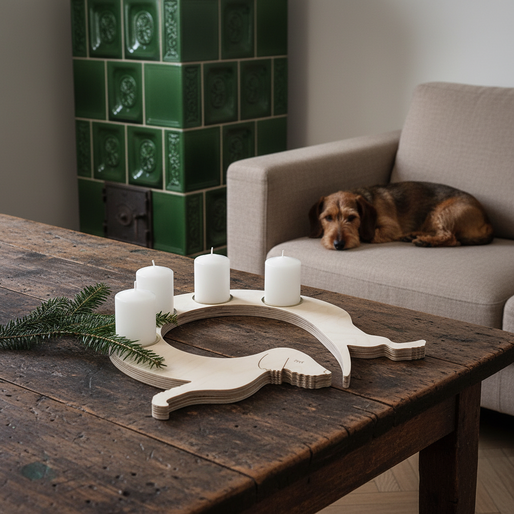 Adventskranz-Dackel XL LIMITED EDITION