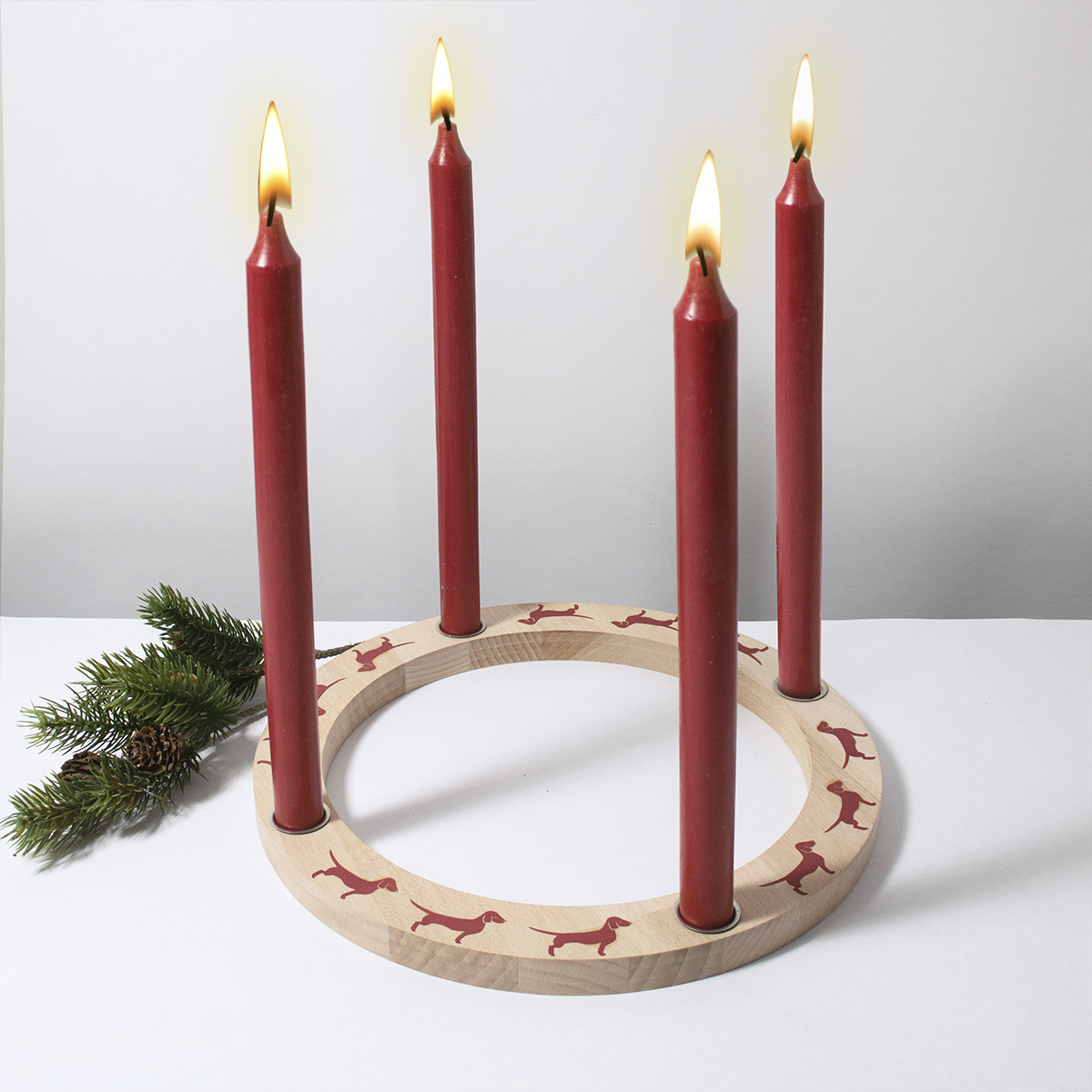 Adventskranz Lieblingshund