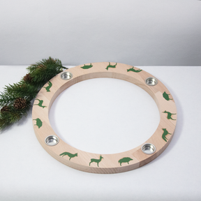 Adventskranz Waldtiere