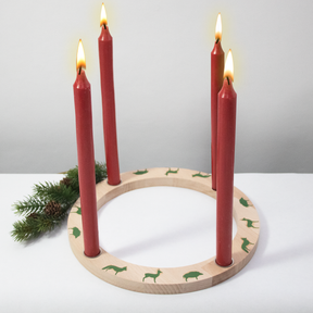 Adventskranz Waldtiere