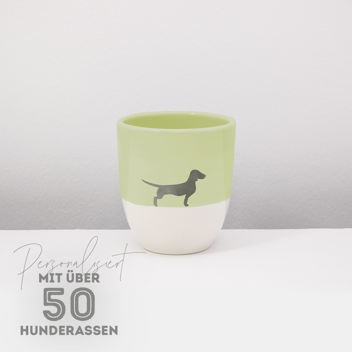 LIMITED EDITION: Becher Lieblingshund Powder Green