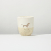 Becher Rauhaardackel Sand