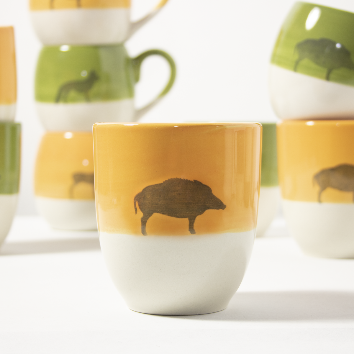 Mug Wild Boar Light Orange