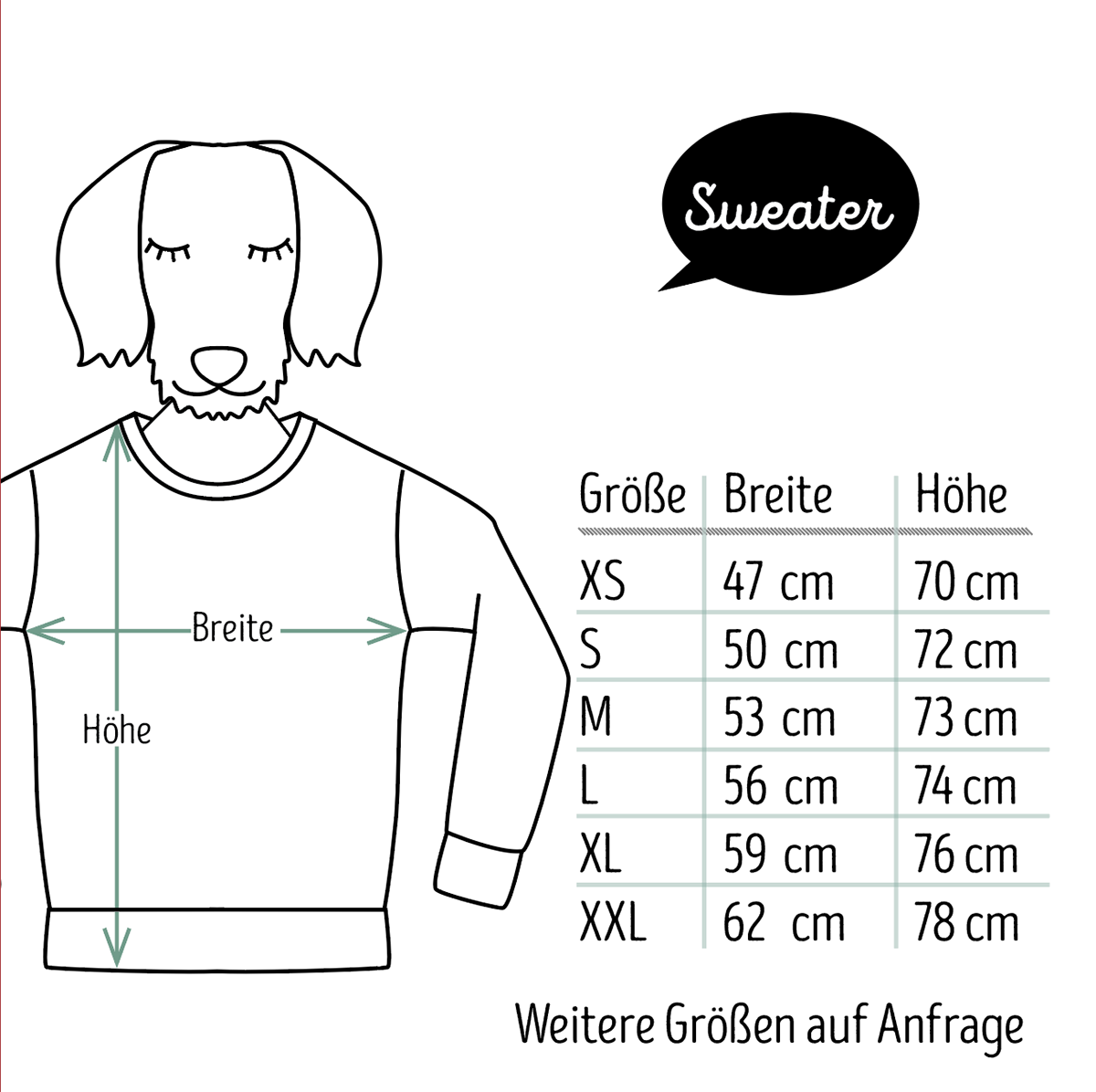 Unisex Sweater: „Meinem Dackel und mir ist das egal“