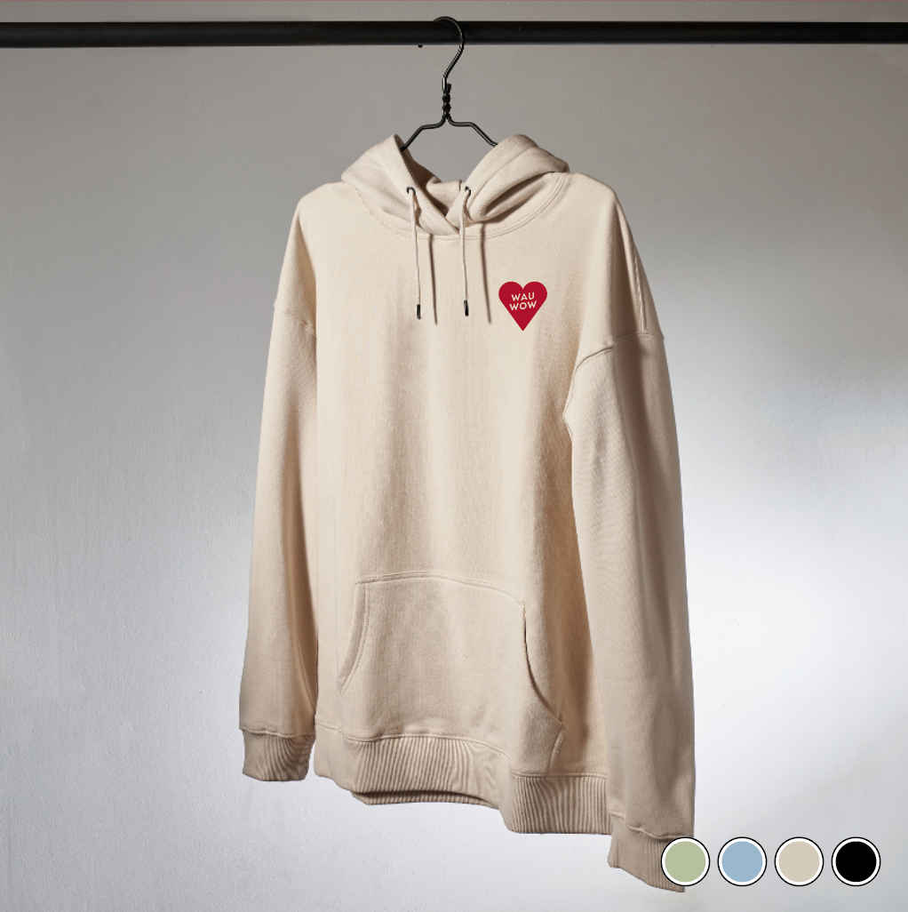 Unisex Hoodie: WAU WOW LOVE