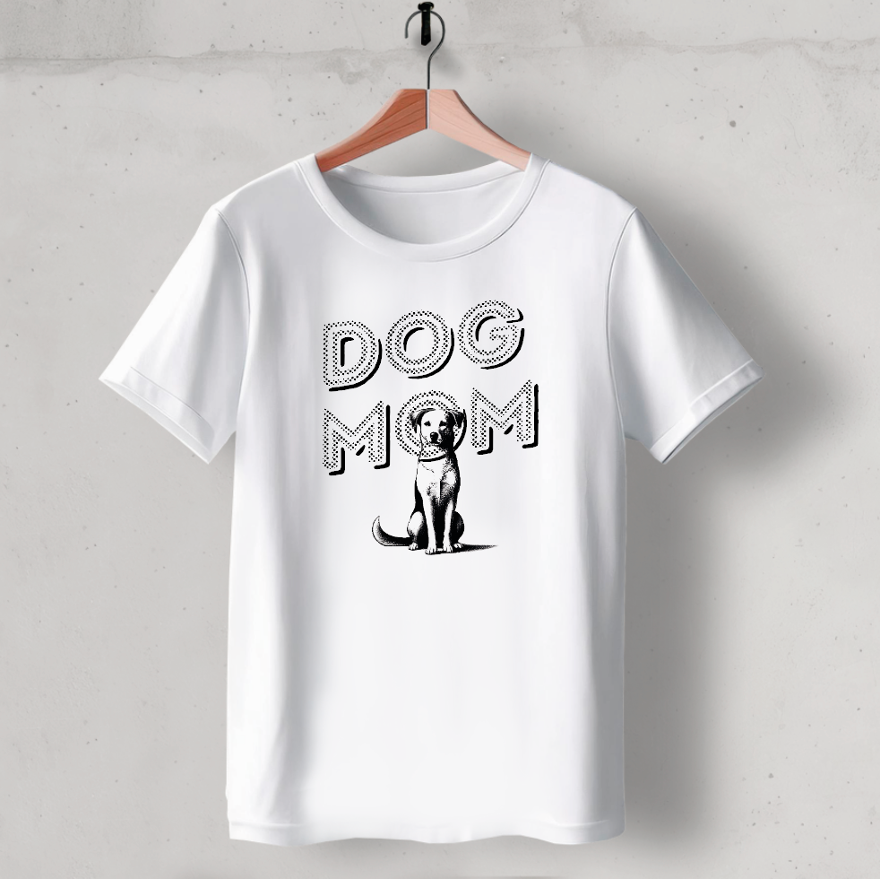 Organic T-Shirt DOG MOM Lieblingshund Furry: personalisiert