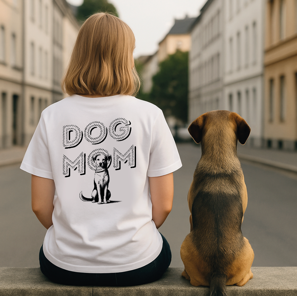 Organic T-Shirt DOG MOM Lieblingshund Furry: personalisiert