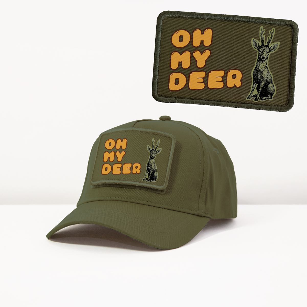 Cap „Oh my Deer“ Olive