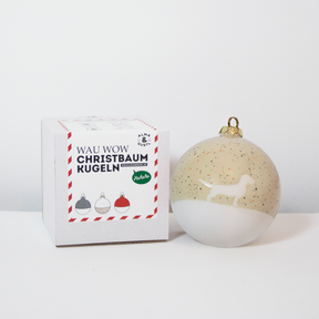 Christmas tree bauble dachshund sand large