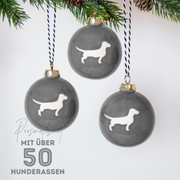 Christmas tree bauble dachshund sand large