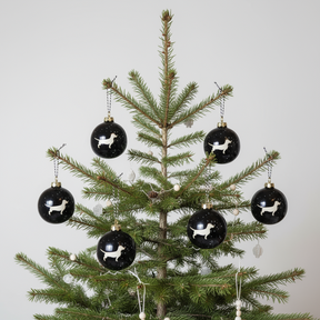 Christmas tree bauble dachshund sand large