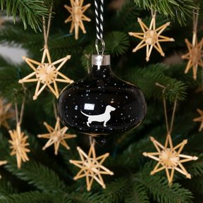 Christbaumkugel Drop Lieblingshund Night Sky