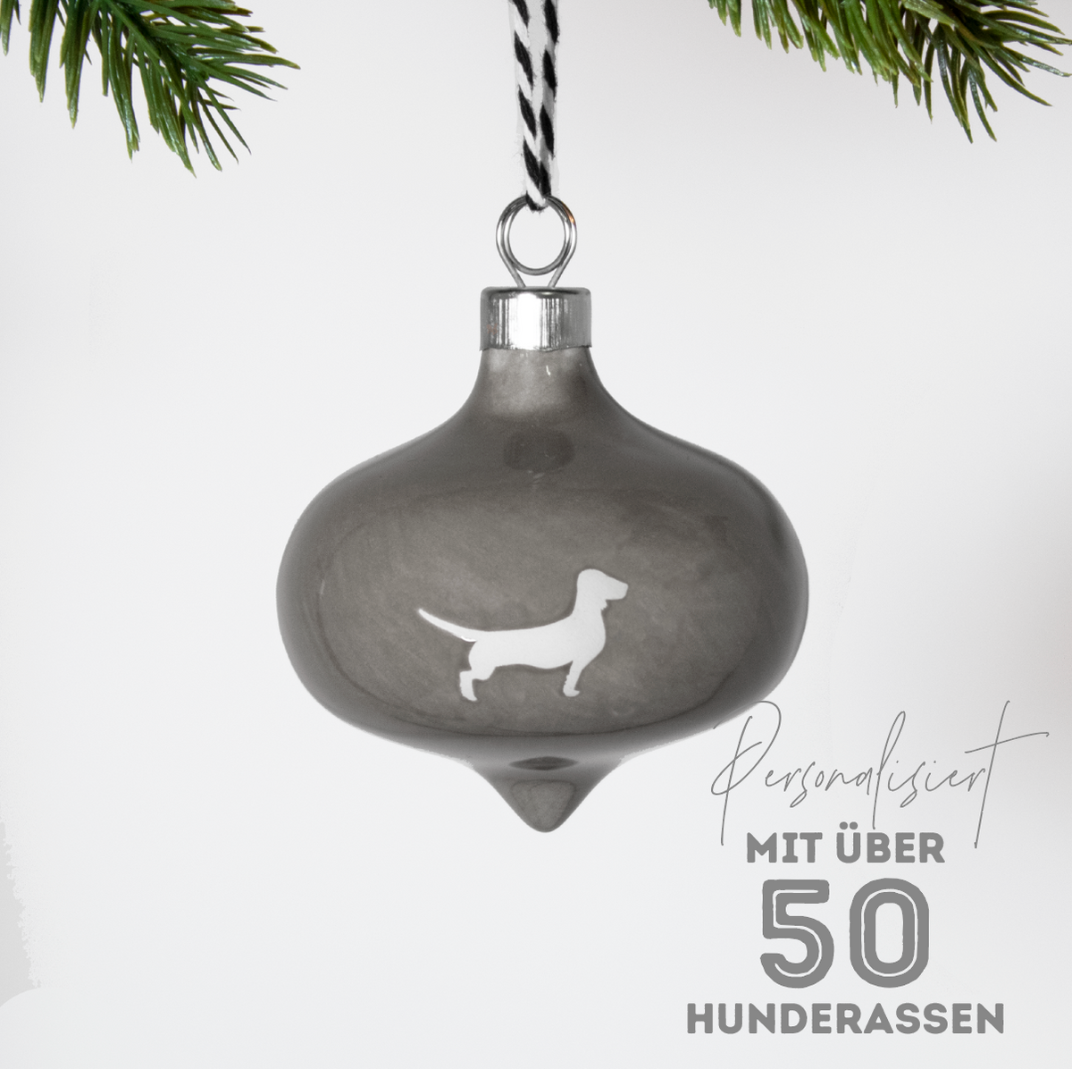 Christbaumkugel Drop Lieblingshund Dusty