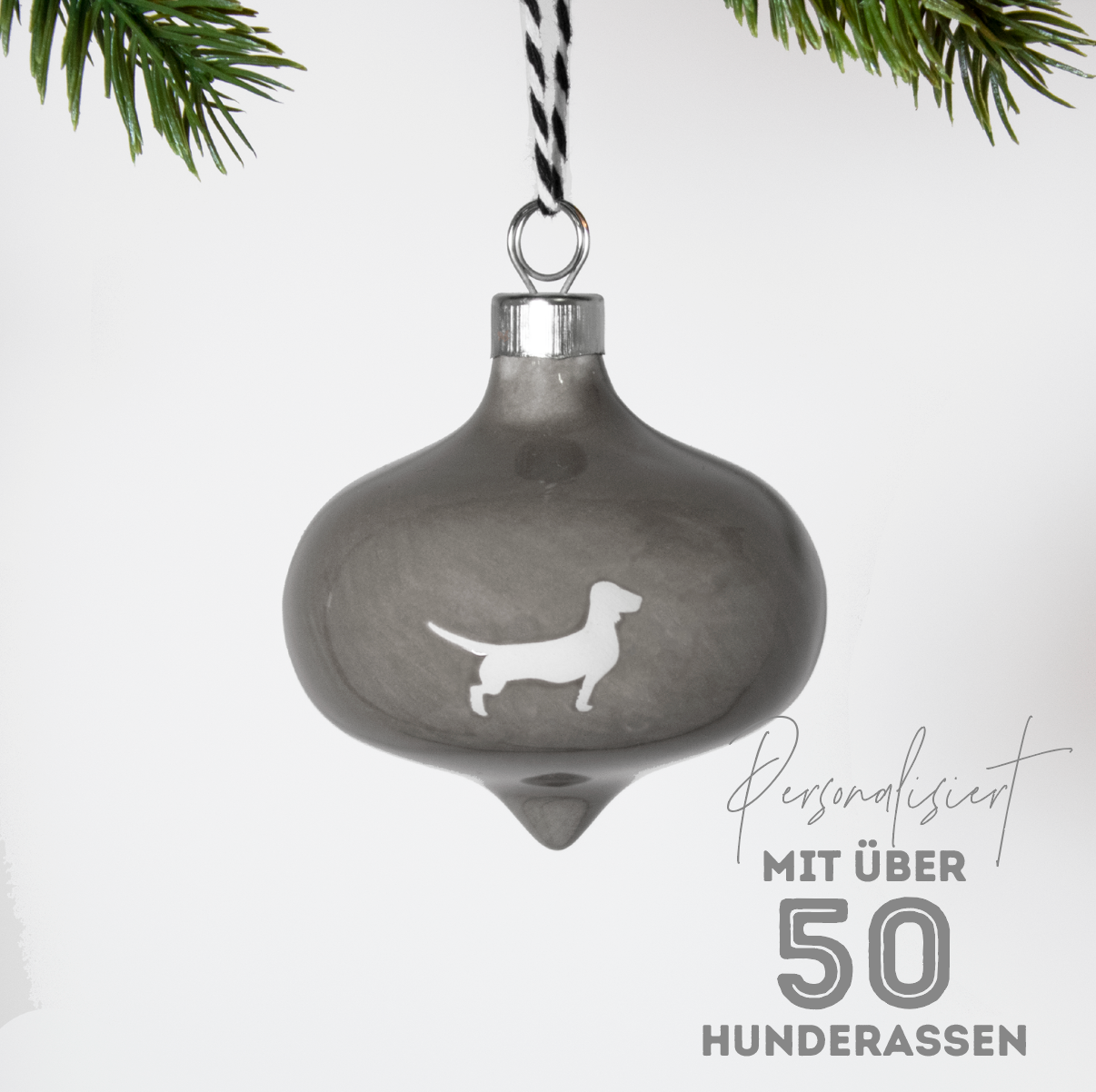 Christbaumkugel Drop Lieblingshund Dusty