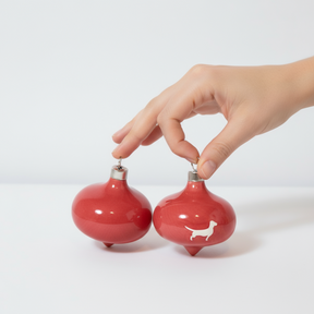 Christbaumkugel Drop Lieblingshund Ruby Red