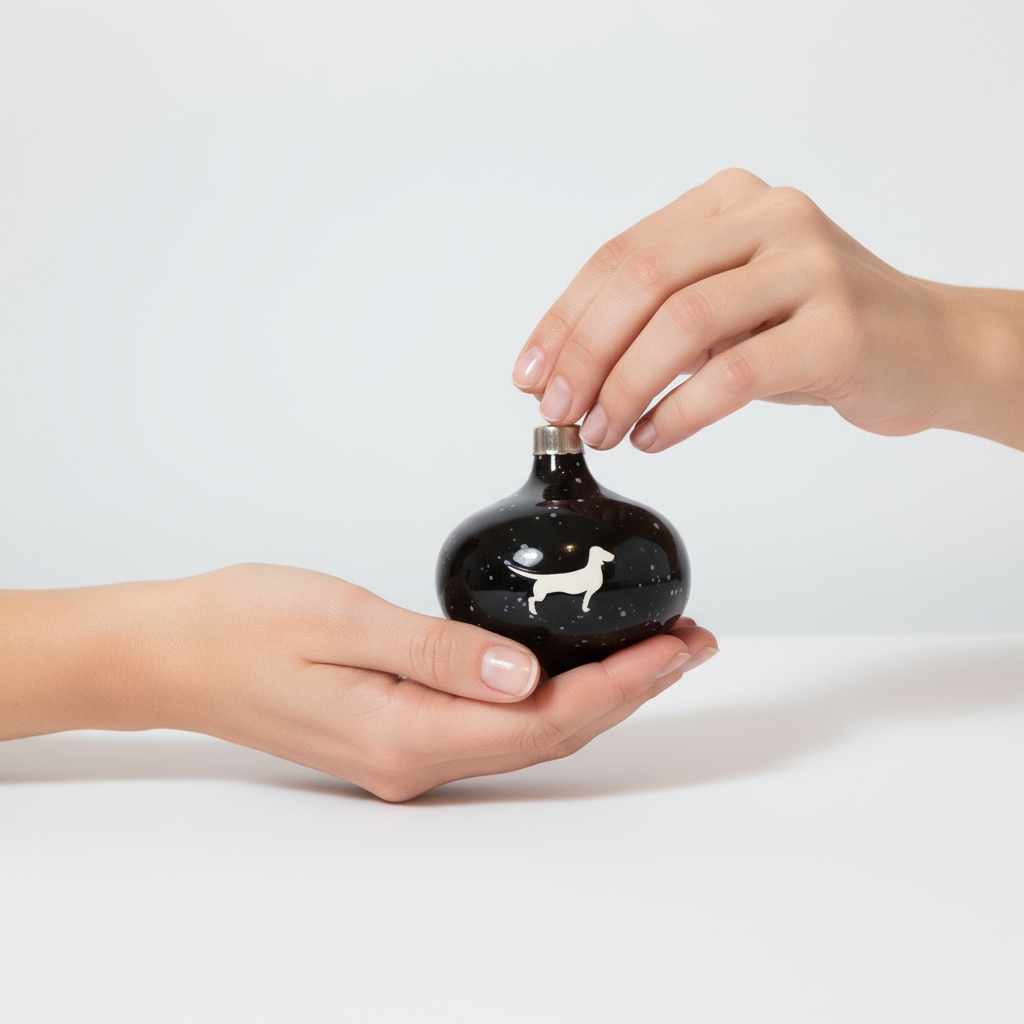 Christbaumkugel Drop Lieblingshund Night Sky