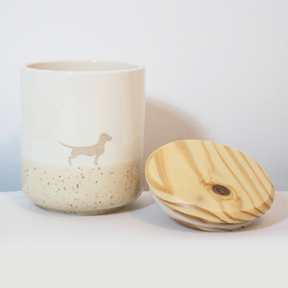 Leckerlidose groß Lieblingshund Sand