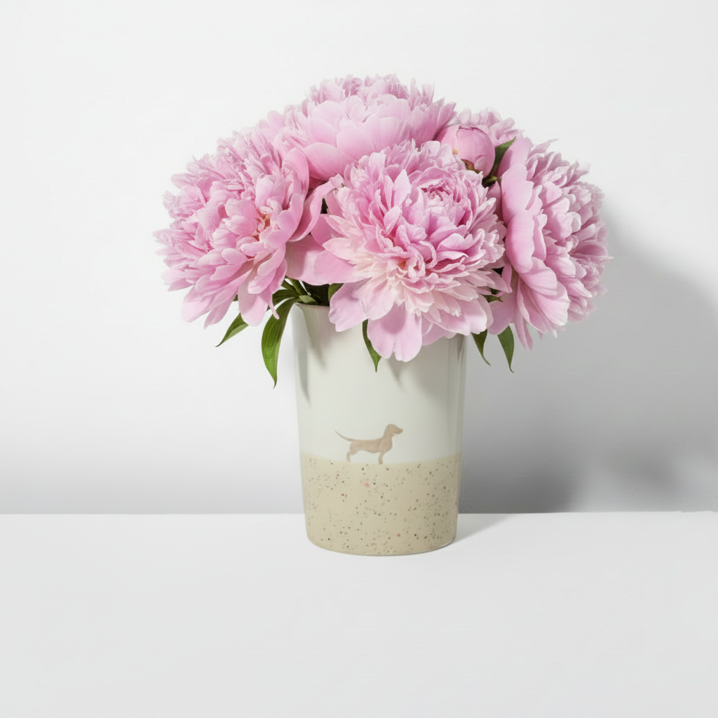 Vase 16 Lieblingshund Sand