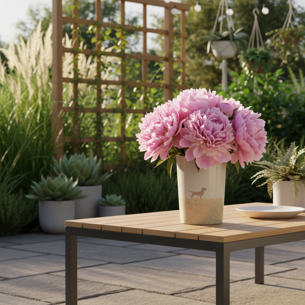 Vase 16 Lieblingshund Sand