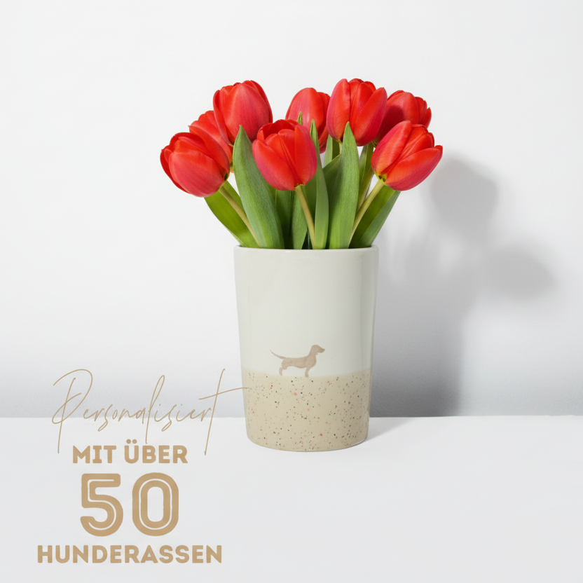 Vase 16 Lieblingshund Sand