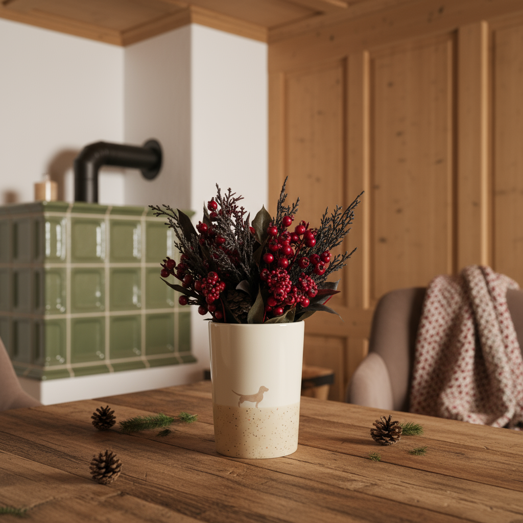 Vase 16 Lieblingshund Sand