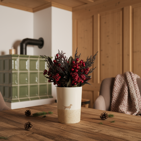 Vase 16 Lieblingshund Sand