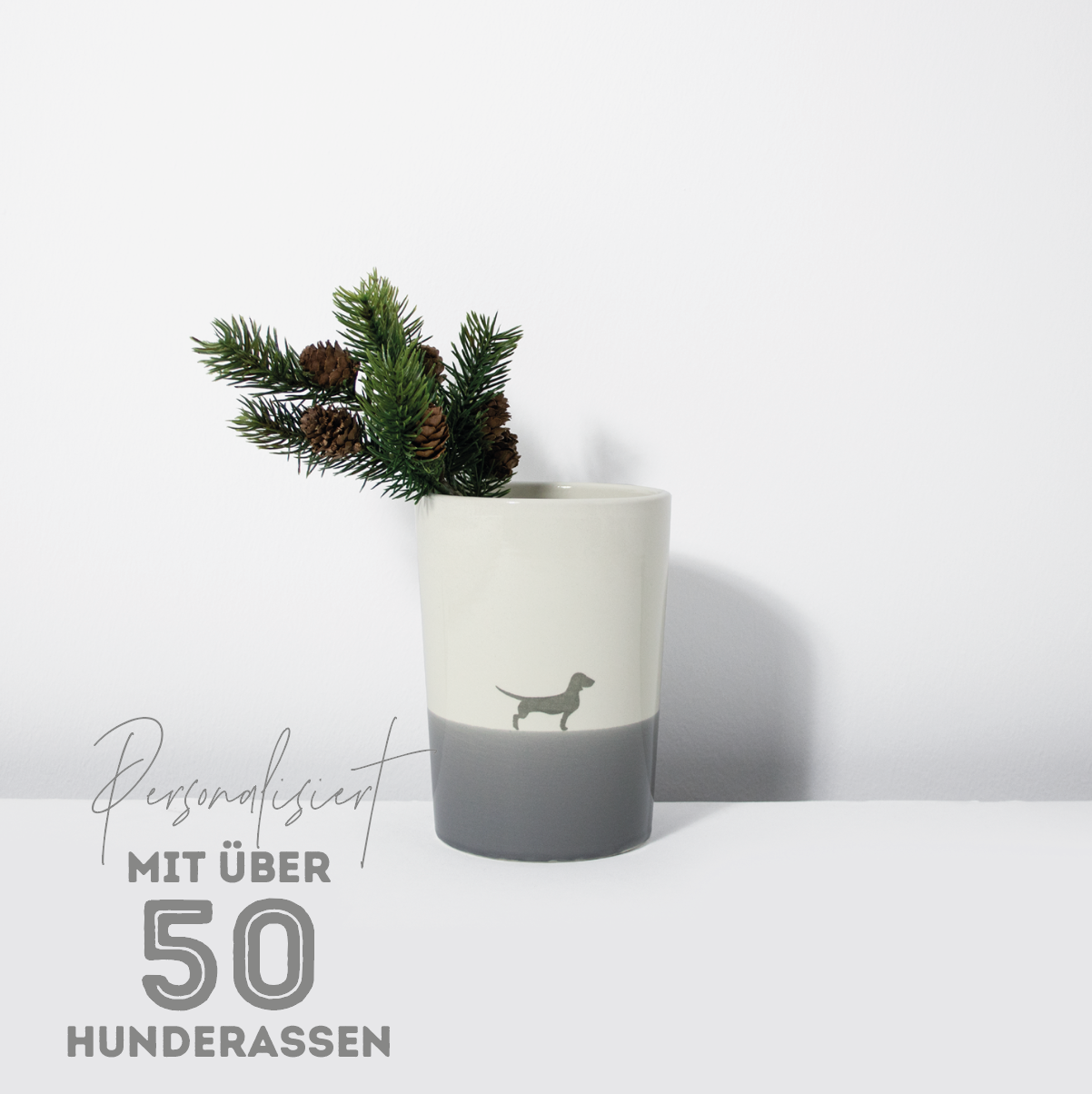 Vase 16 Lieblingshund Dusty