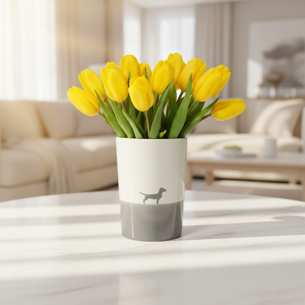 Vase 16 Lieblingshund Dusty